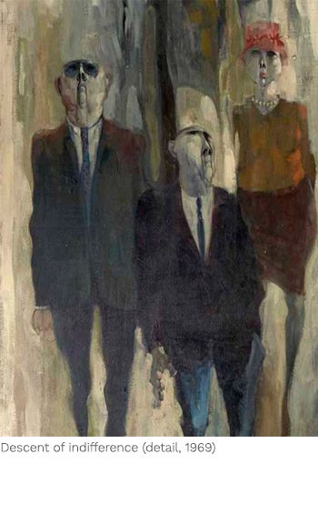 Three men in suits and ties are walking.